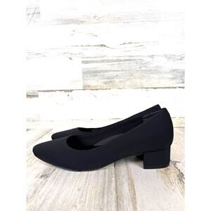 Walking Cradles Womens 8.5 Black Heidi Comfort Dress Pumps Flats Shoes NEW